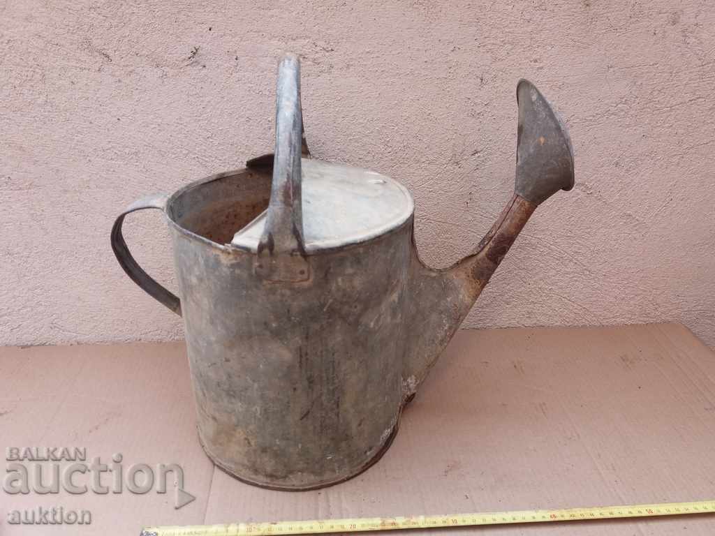 OLD METAL CONTAINER - FOR DECORATION