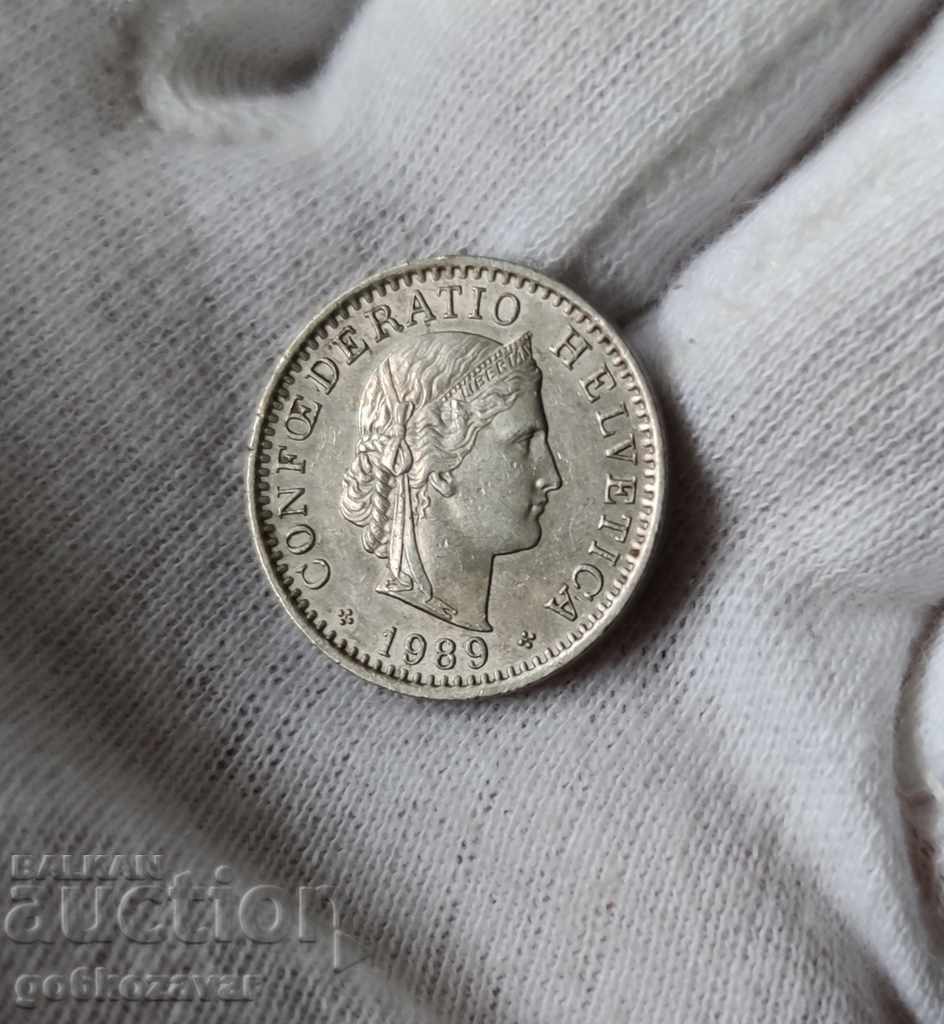 Elveția 20 de rupii 1989 cu preț € 0.61 | 1.19 BGN