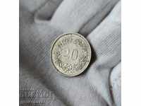 Switzerland 20 rupees 1989