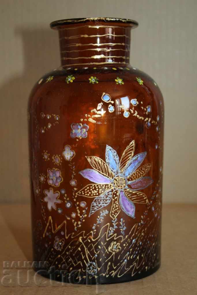 Auction  100 YEARS MANUALLY DRAWING BIG BURKAN VASE BOTTLE MORE