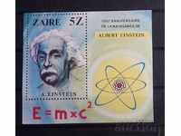 Zaire 1980 Personalities / Albert Einstein Block MNH