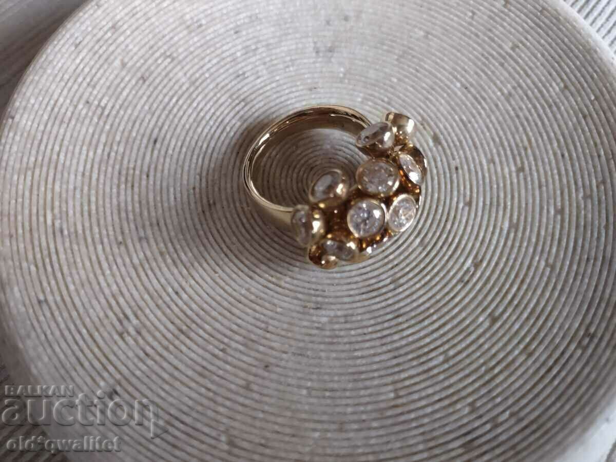 Delivery of Designer silver ring with many stones Delivery of Designer silver ring with many stones