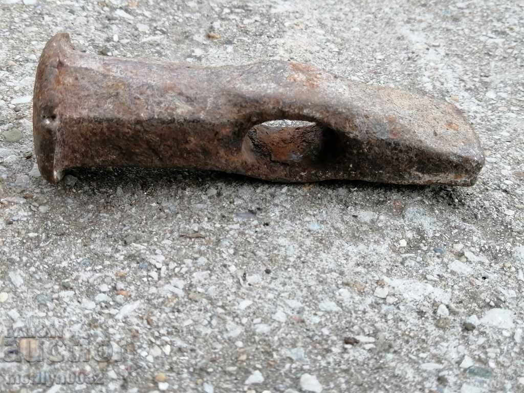 Auction Very old hammer over 100 years, wrought iron old instrument Auction Very old hammer over 100 years, wrought iron old instrument