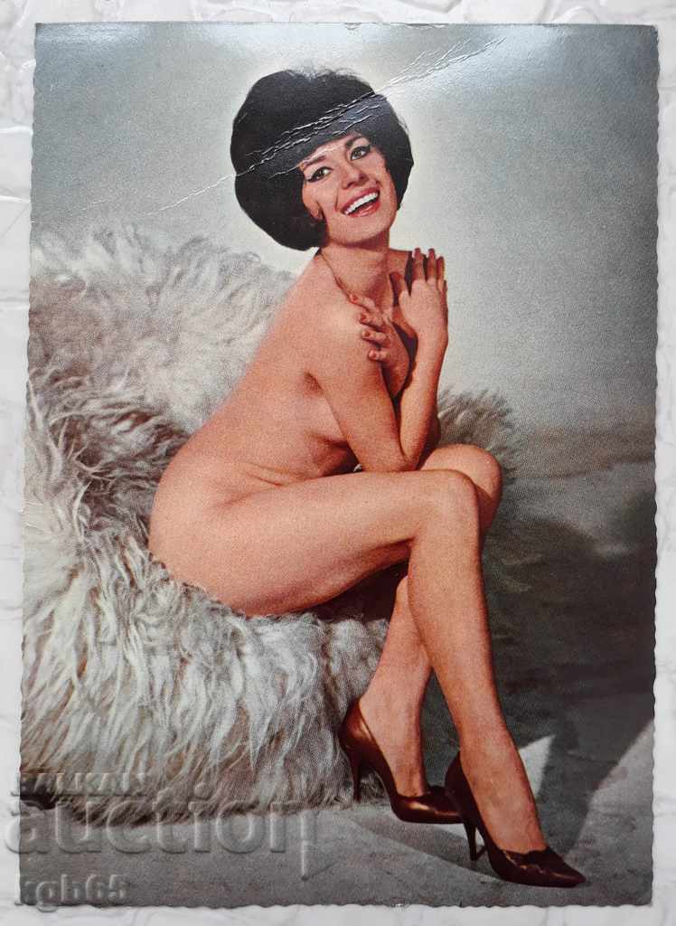Еротична картичка  Франция  60-те години.