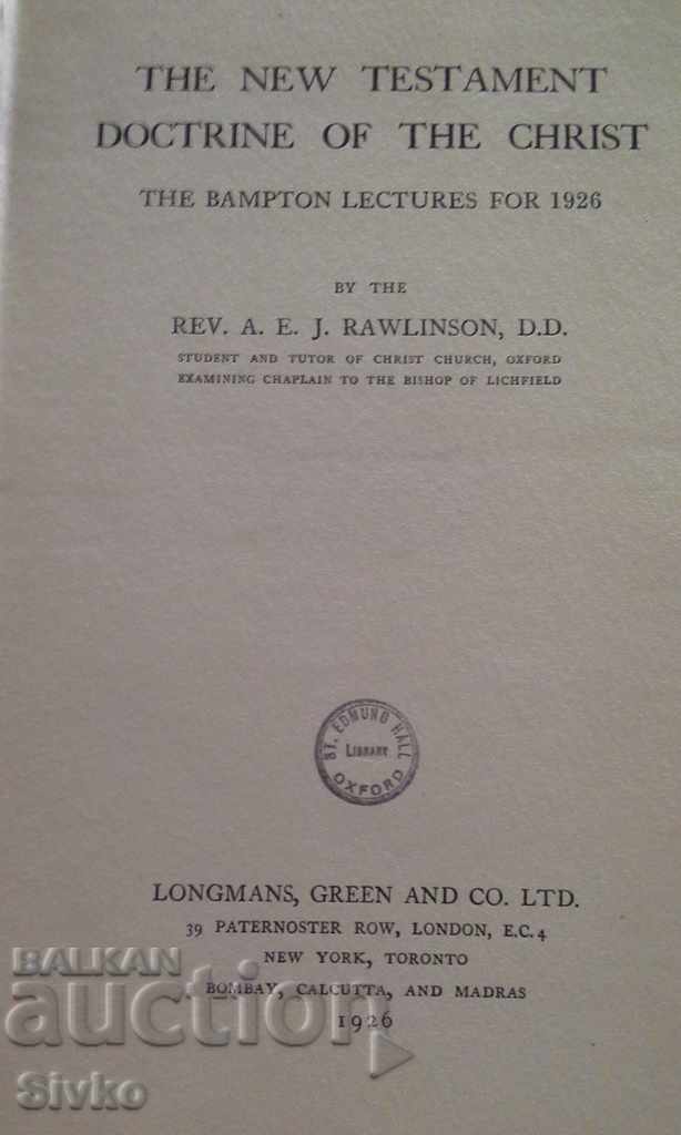 Auction New Testament Teachings of the Church 1926 Auction New Testament Teachings of the Church 1926