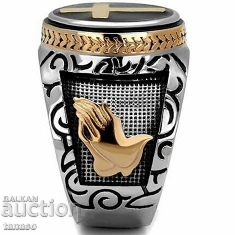 Delivery of Beautiful male Gothic ring, cross