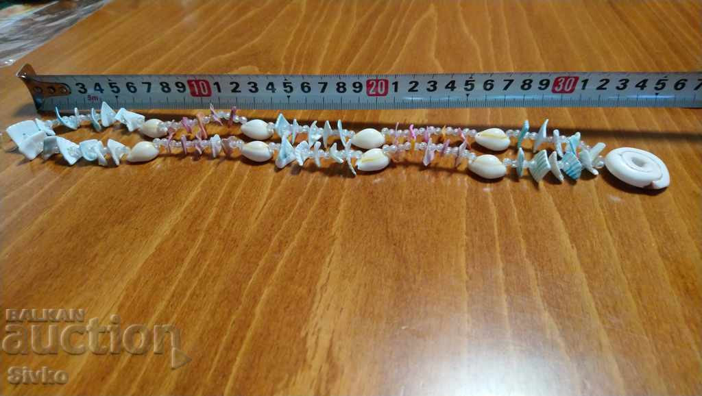 Necklace sea mother-of-pearl mussels - 6 Necklace sea mother-of-pearl mussels - 6