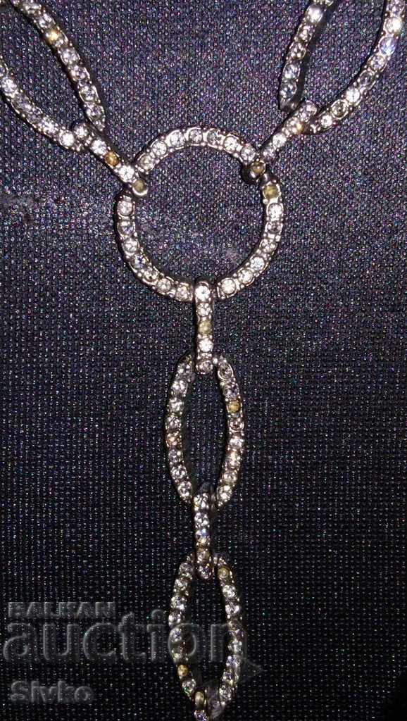 Delivery of Necklace flower metal rhinestones Delivery of Necklace flower metal rhinestones