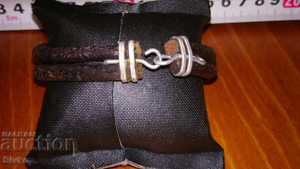 Bracelet leather metal with price 0.99 BGN | € 0.51 Bracelet leather metal with price 0.99 BGN | € 0.51