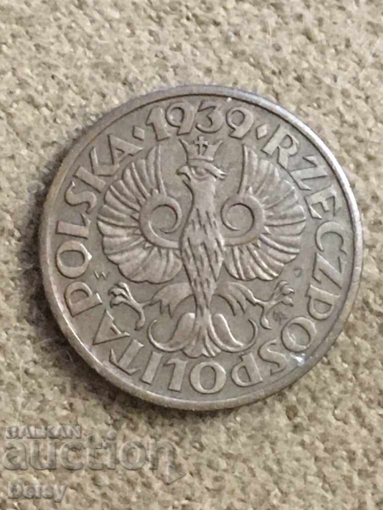 Полша 1 грош 1939г.