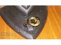 Ring black and yellow gold