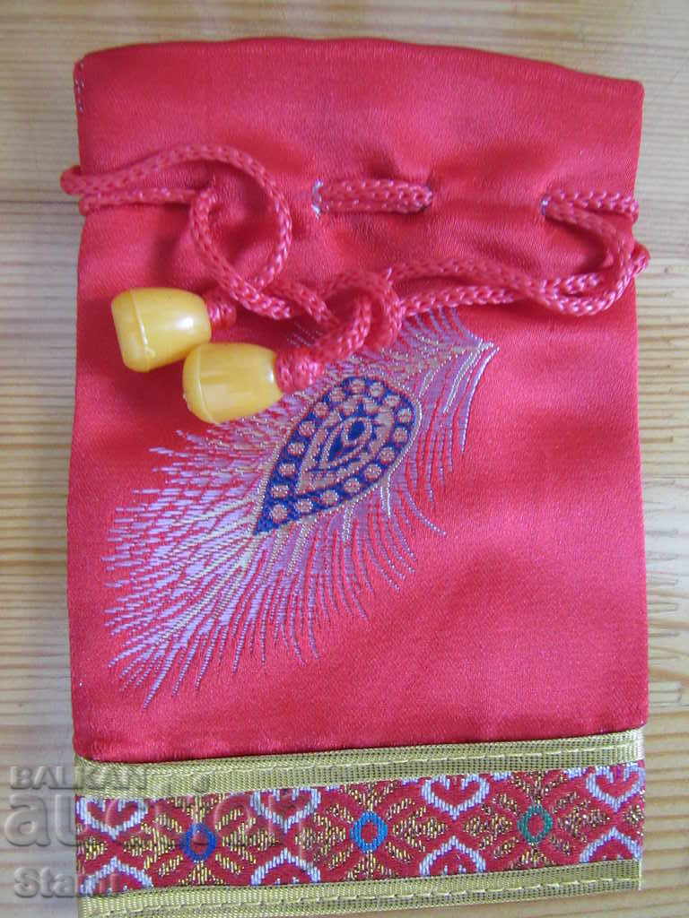 Традиционна торбичка тип пунгия от плат DELL от Монголия-22