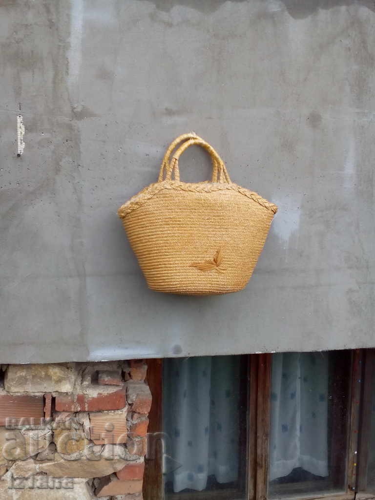 Old women's knitted bag