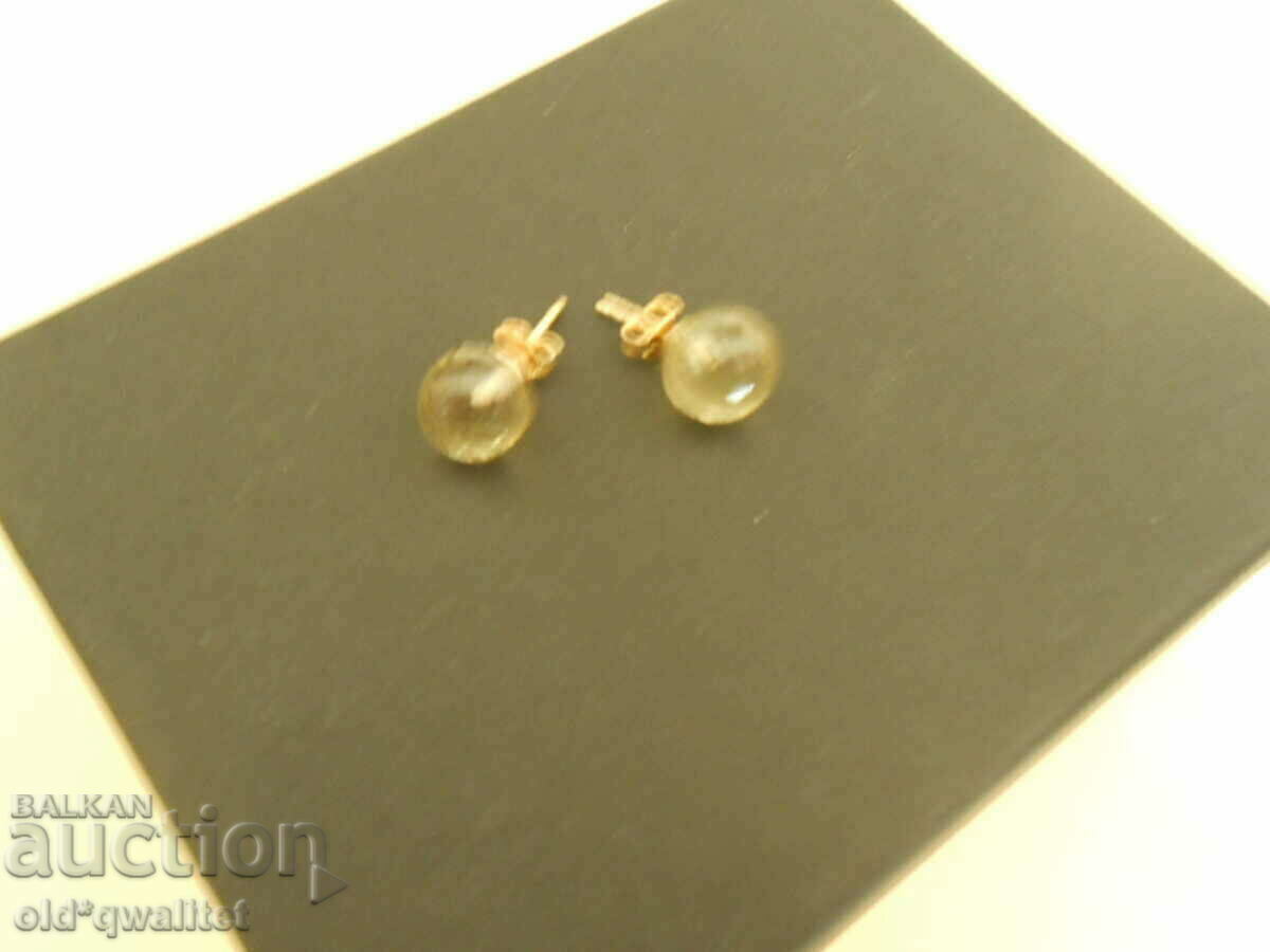 Auction Silver EARRINGS with gilding and Citrine / Citrine Auction Silver EARRINGS with gilding and Citrine / Citrine