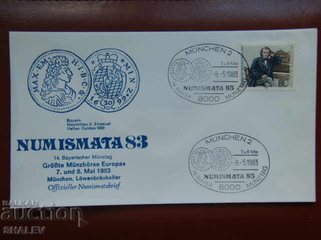 1983 FDC - first day envelope from NUMISMATA 1983!!!
