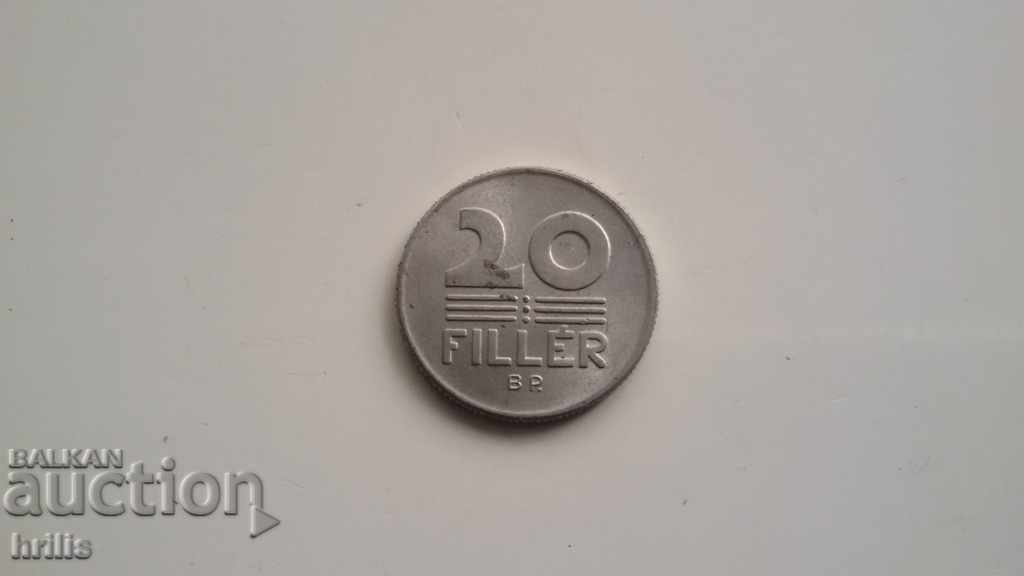 HUNGARY - 20 FILLERS 1980