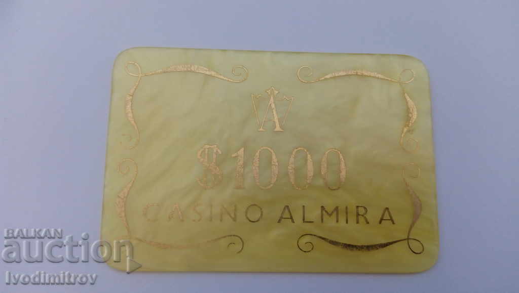 Token de la Casino ALMIRA 1000 $