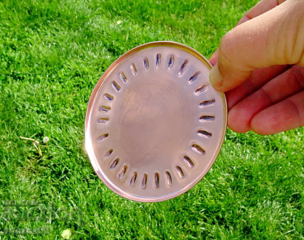 Copper plate, pad 9 cm.