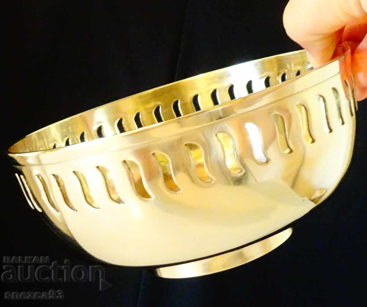 Massive bronze salad bowl, bowl, fruit bowl - 6 Massive bronze salad bowl, bowl, fruit bowl - 6