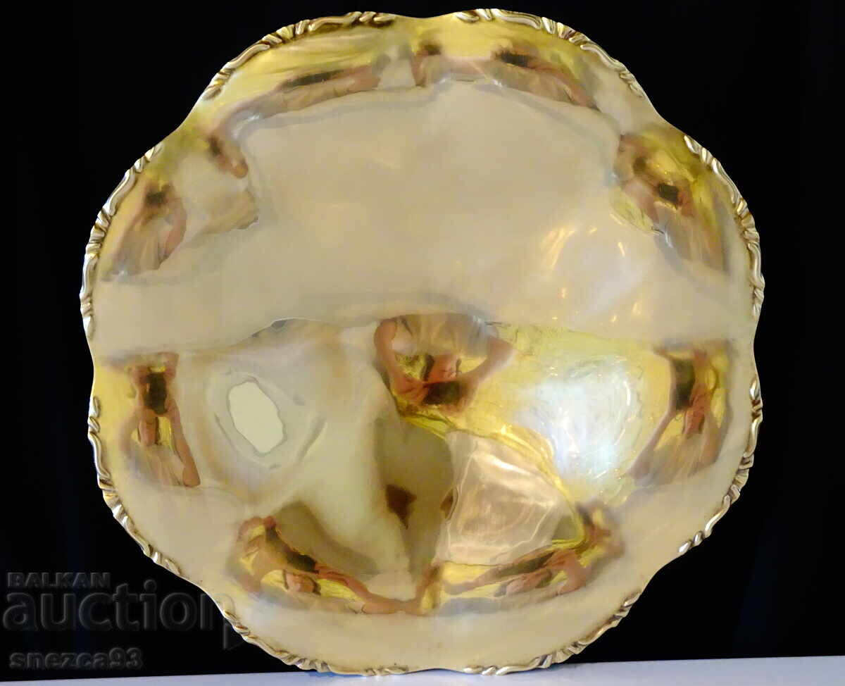 Auction  Bronze fruit bowl 31 cm, Quist, baroque