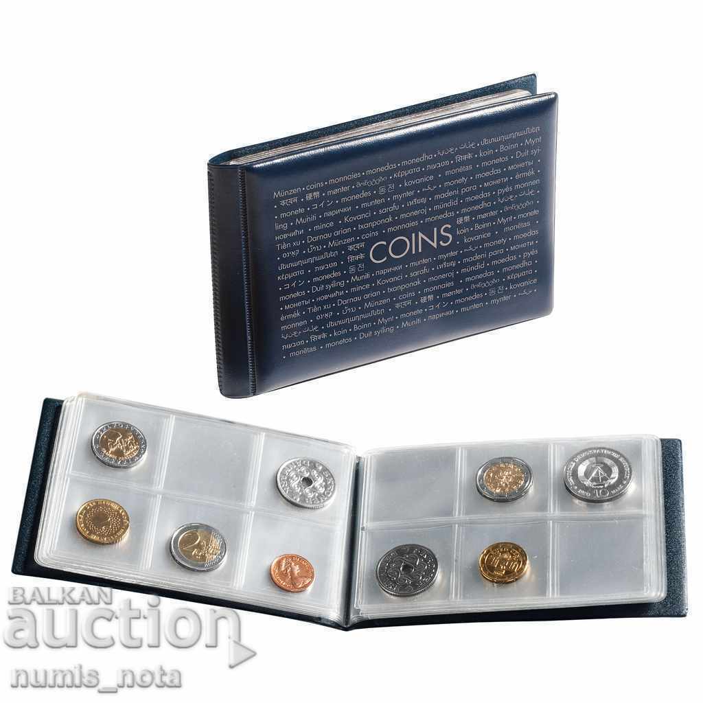 джобен албум за 48 монети до 33 мм.  -  Leuchtturm