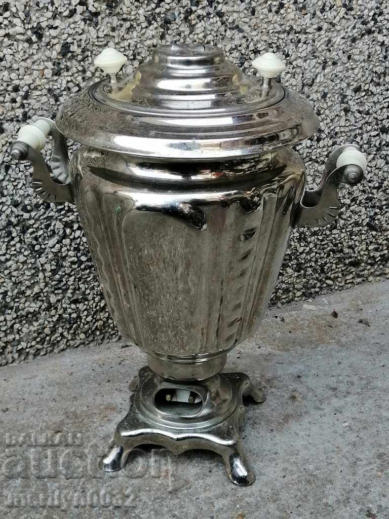 Samovar από τη δεκαετία του '70 του 20ου αιώνα ΕΣΣΔ, τσαγιέρα, σέρβις με τιμή 89.00 BGN | € 45.50 Samovar από τη δεκαετία του '70 του 20ου αιώνα ΕΣΣΔ, τσαγιέρα, σέρβις με τιμή 89.00 BGN | € 45.50