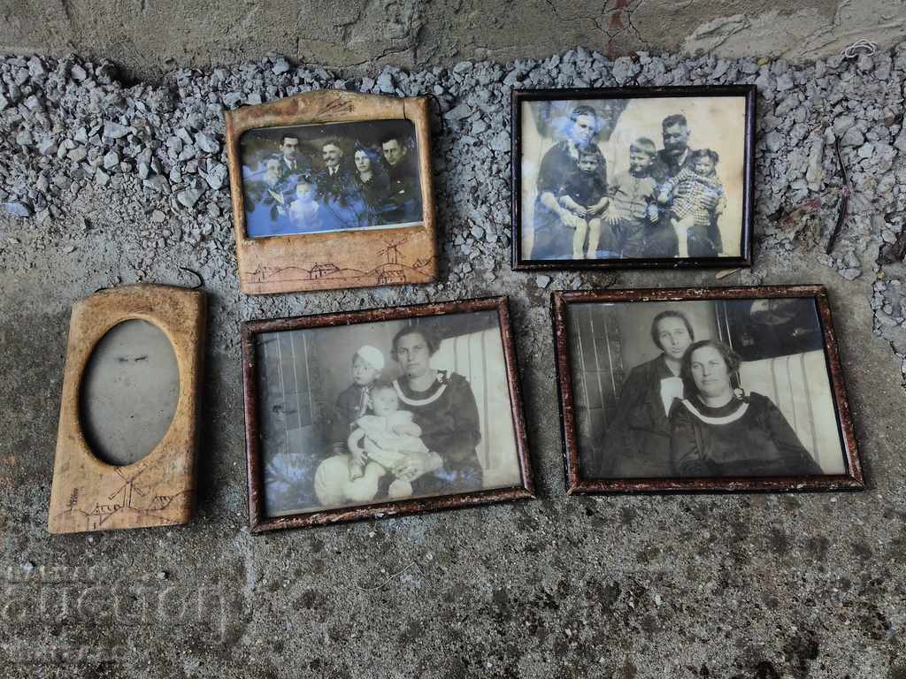 Old hard photos and frames
