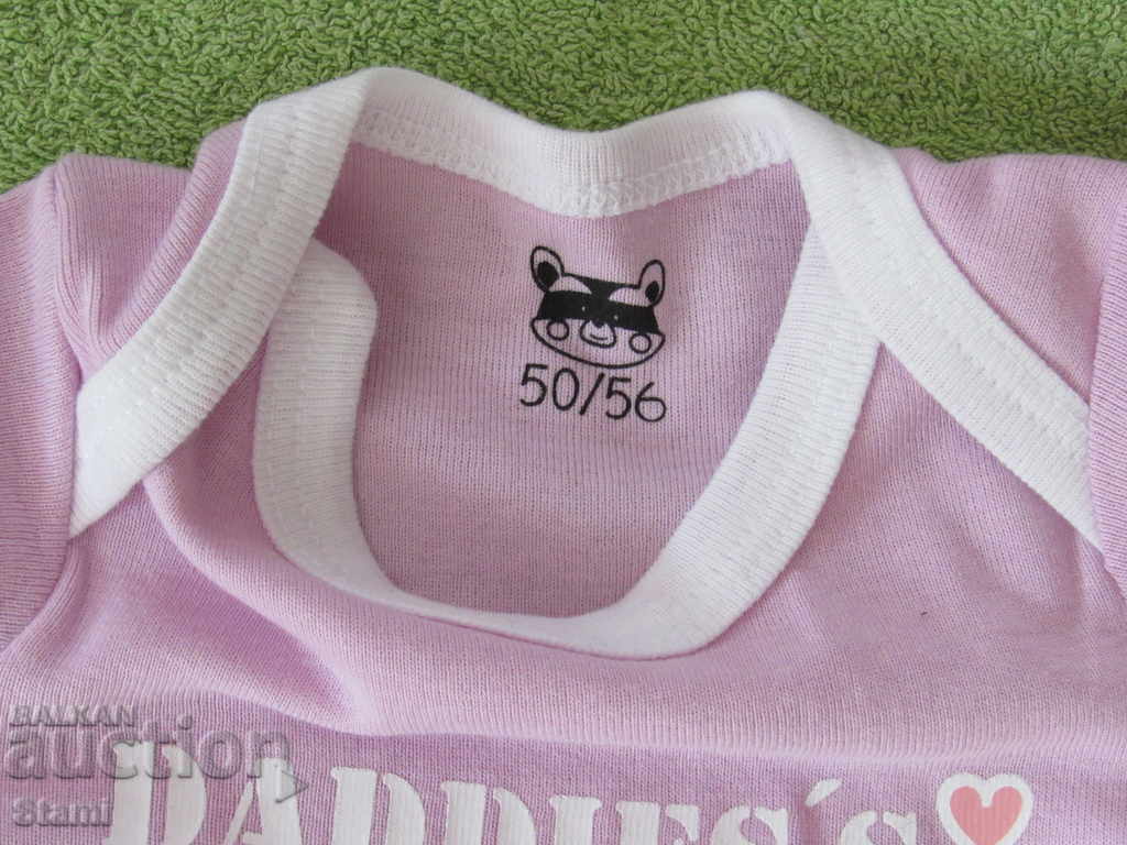 Set of three baby bodysuits for a girl size 50/56, new - 5