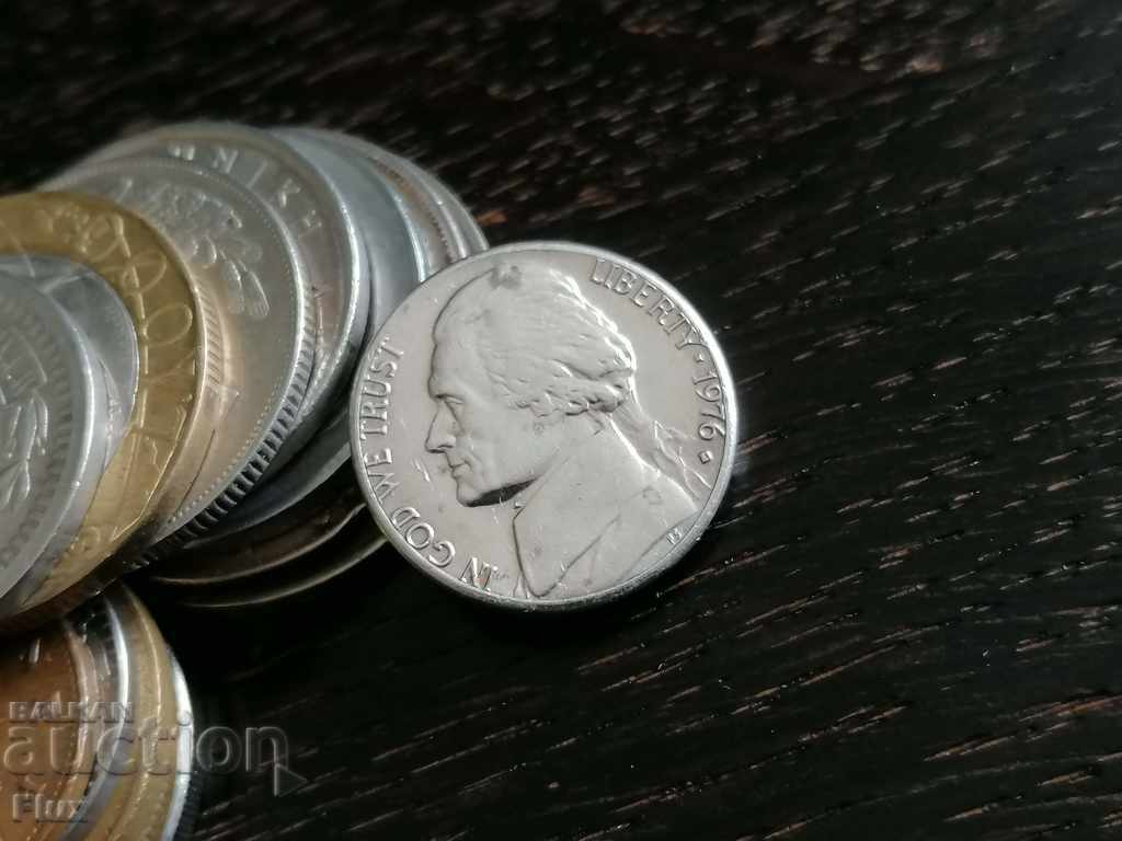 Монета - САЩ - 5 цента | 1976г. с цена € 0.64 | 1.25 лв.