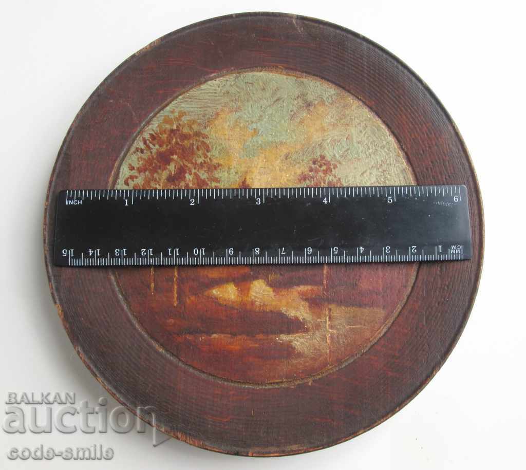 Old Russian picture drawing landscape oil on wooden plate with price 90.00 BGN | € 46.02 Old Russian picture drawing landscape oil on wooden plate with price 90.00 BGN | € 46.02