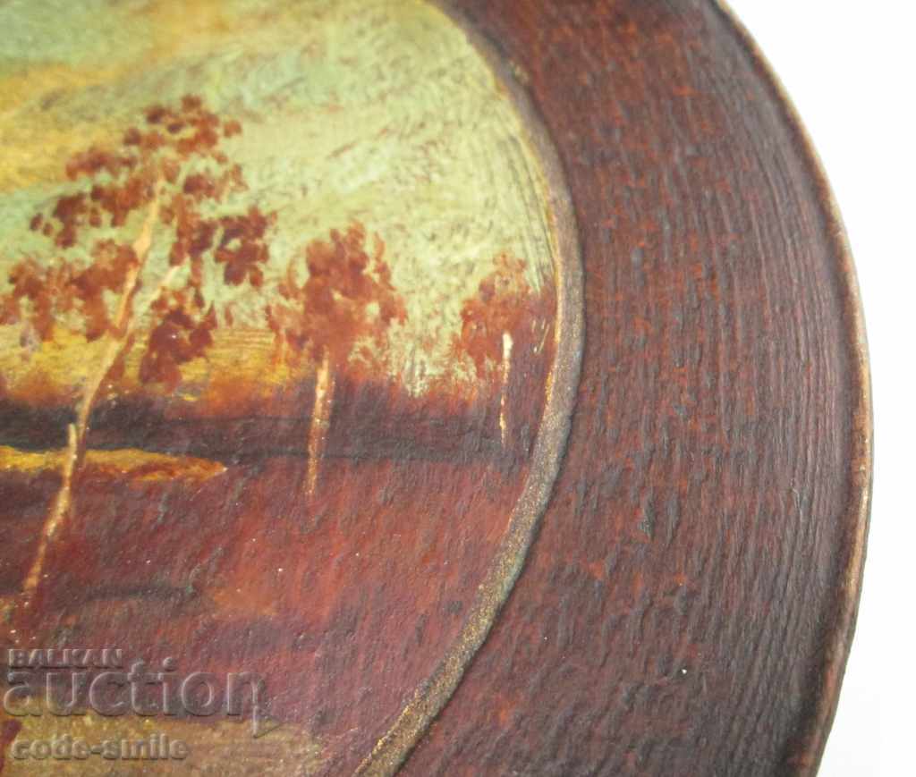 Auction Old Russian picture drawing landscape oil on wooden plate Auction Old Russian picture drawing landscape oil on wooden plate