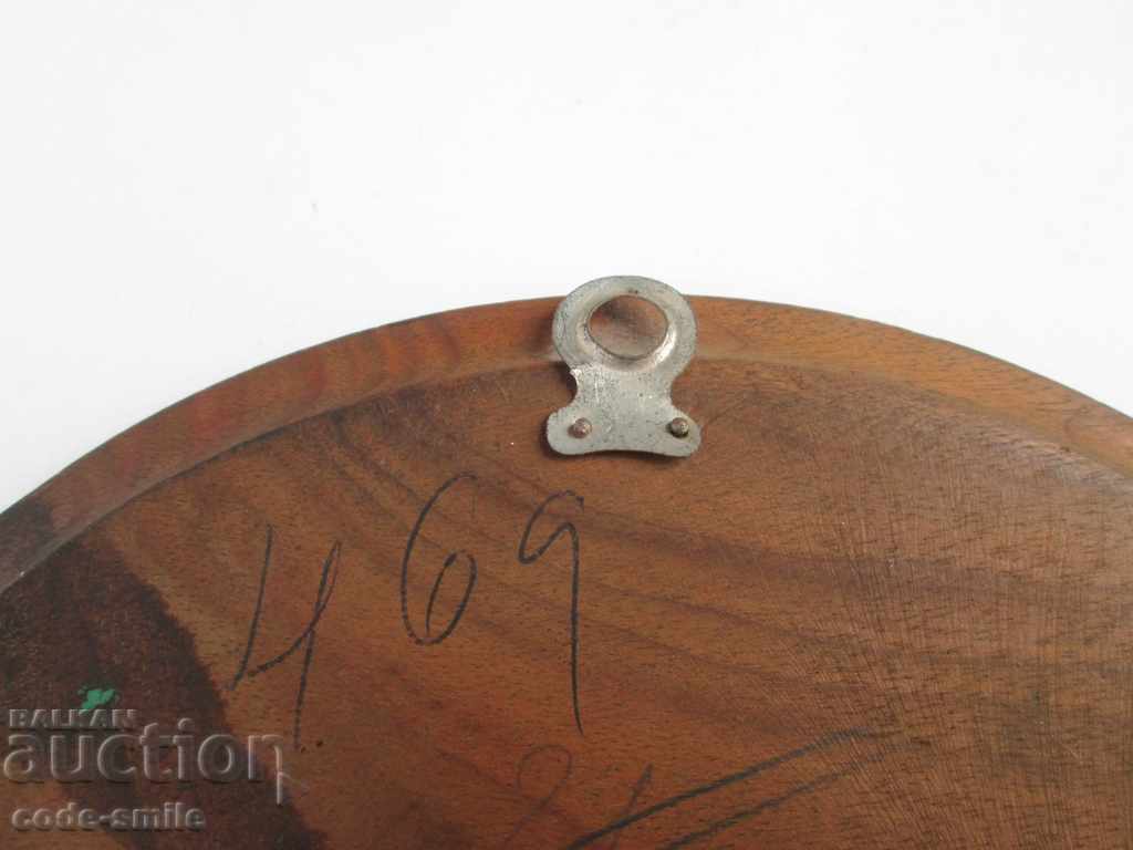 Old painting, drawing, children's motif, oil on wooden plate - 6 Old painting, drawing, children's motif, oil on wooden plate - 6