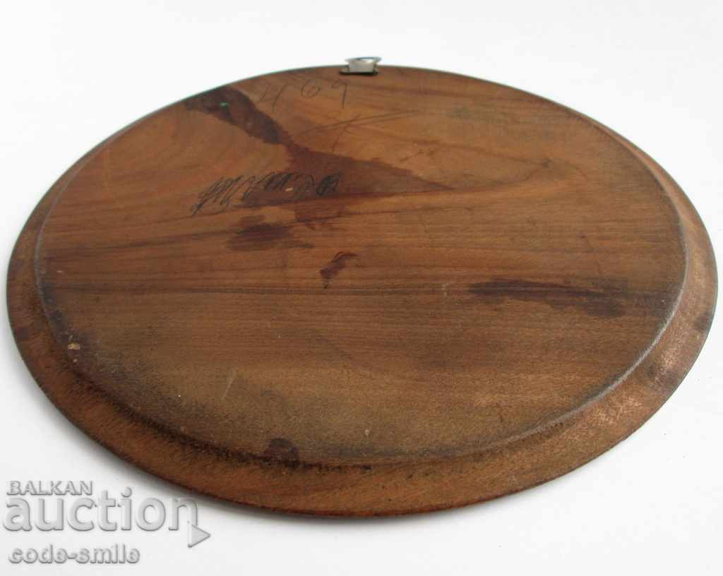 Old painting, drawing, children's motif, oil on wooden plate - 7 Old painting, drawing, children's motif, oil on wooden plate - 7