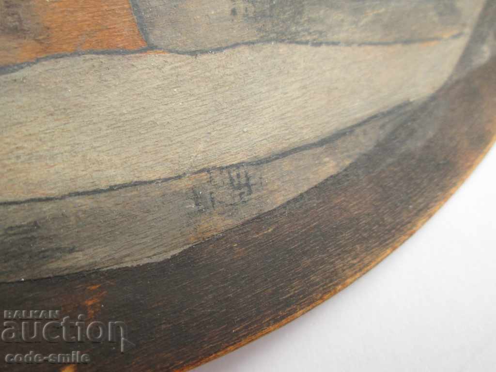 Auction Old children's painting oil painting wooden plate for wall Auction Old children's painting oil painting wooden plate for wall