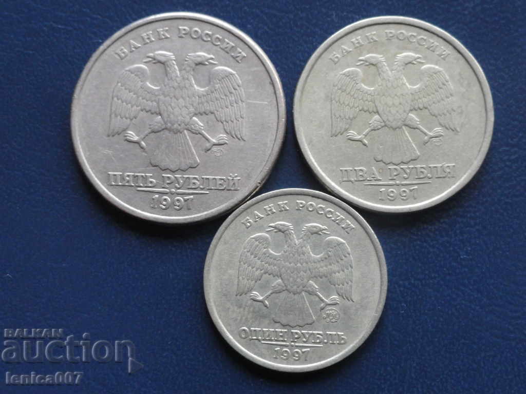 Auction Russia 1997 - 1, 2, and 5 Rubles Auction Russia 1997 - 1, 2, and 5 Rubles