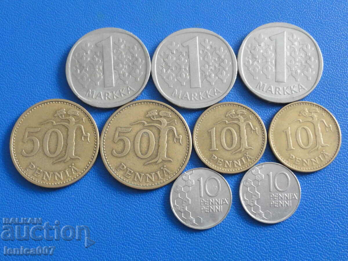 Auction Finland - Coins (9 pieces) Auction Finland - Coins (9 pieces)
