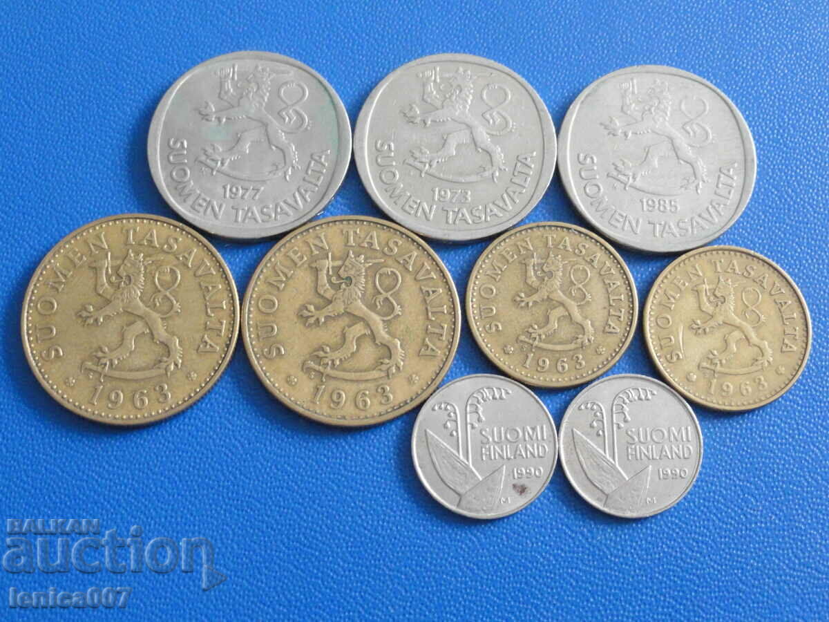 Finland - Coins (9 pieces) - 6 Finland - Coins (9 pieces) - 6
