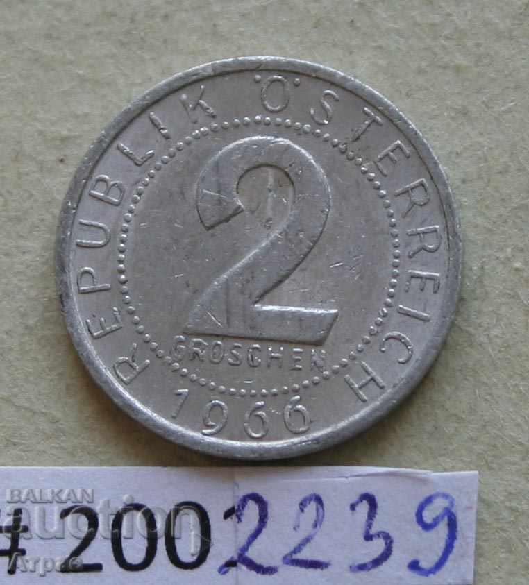 2 groschen 1966 Αυστρία