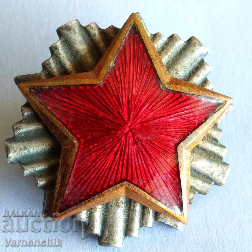 Large and heavy star pentacle bronze enamel screw