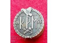 Silver badge from the town of Kotka Finland.