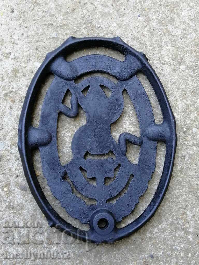 Чугунена емблема Singer фигурален чугун фигура - 5 Чугунена емблема Singer фигурален чугун фигура - 5