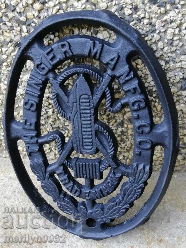 Чугунена емблема Singer фигурален чугун фигура - 6 Чугунена емблема Singer фигурален чугун фигура - 6