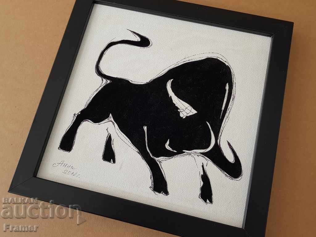 Picture Anna Banova Taurus Taurus Taurus hand suede ink 2 with price 50.00 BGN | € 25.56 Picture Anna Banova Taurus Taurus Taurus hand suede ink 2 with price 50.00 BGN | € 25.56