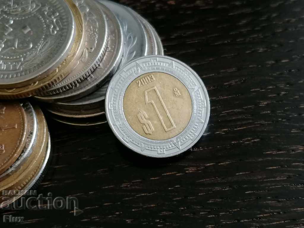 Монета - Мексико - 1 песо | 2003г.