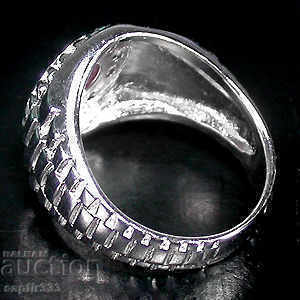 ROLEX DESIGN RING WITH NATURAL BURMANIAN RUBINES with price 432.00 BGN | € 220.88 ROLEX DESIGN RING WITH NATURAL BURMANIAN RUBINES with price 432.00 BGN | € 220.88