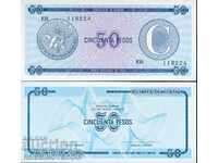 CUBA CUBA VALUTĂ 50 Peso emisie issue - S - NOUĂ UNC FX 24