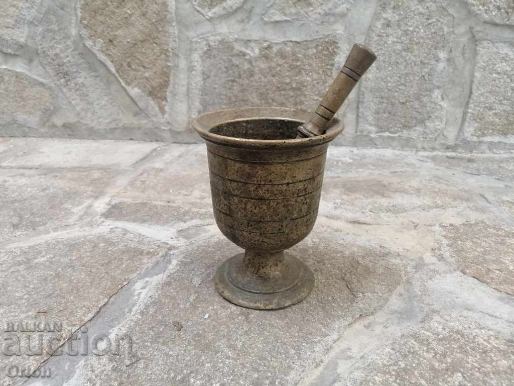 Old Bulgarian bronze mortar / mortar - 5