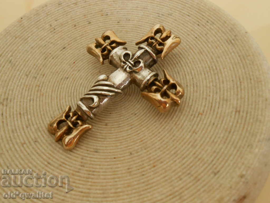 Auction Very old large, massive silver CROSS, Silver 925 Auction Very old large, massive silver CROSS, Silver 925