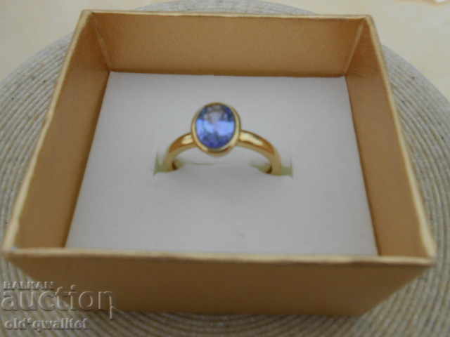 Tanzanite gold ring, hallmark: 585 with price 997.00 BGN | € 509.76