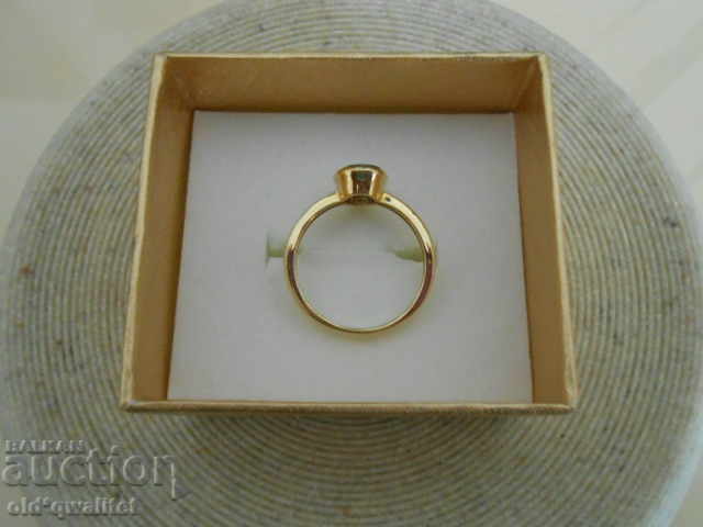 Tanzanite gold ring, hallmark: 585 - 6